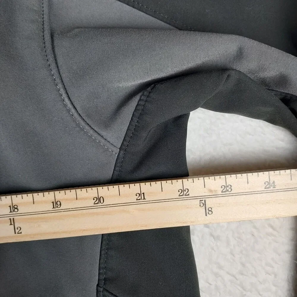 The North Face Apex Soft Shell Jacket Mens Medium Black Gray Full Zip